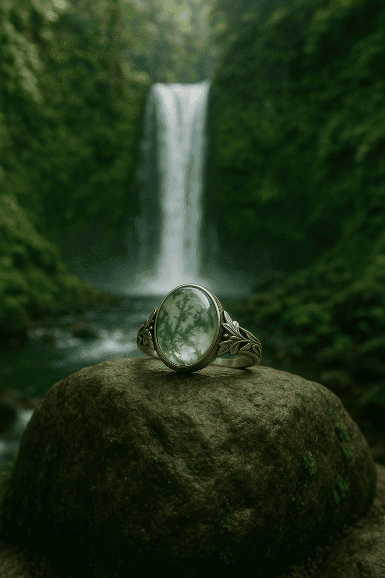 Felicegals - Moss Agate Rings